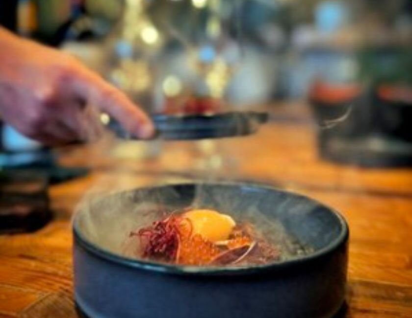 Beef tartare from the kröns kitchen, served for catering
